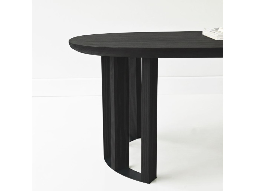 Tavolino in legno "Elysia" - 120 x 60 x 40 cm - Nero