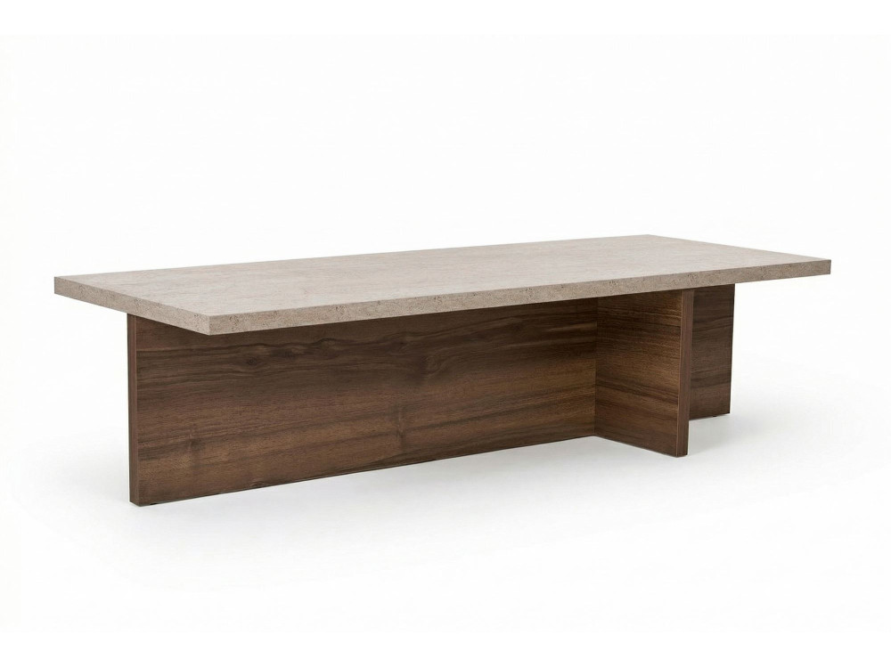 Tavolino in legno "Harbor" - 120 x 45 x 30 cm - Travertino