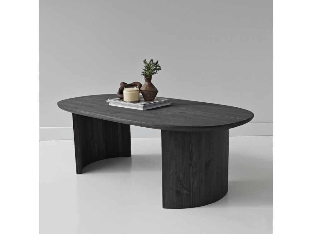Tavolino in legno "Hudson" - 120 x 60 x 40 cm - Grigio antracite