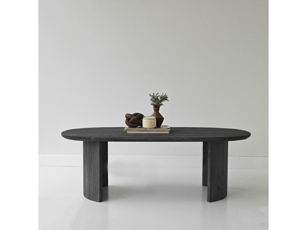 Tavolino in legno "Hudson" - 120 x 60 x 40 cm - Grigio antracite
