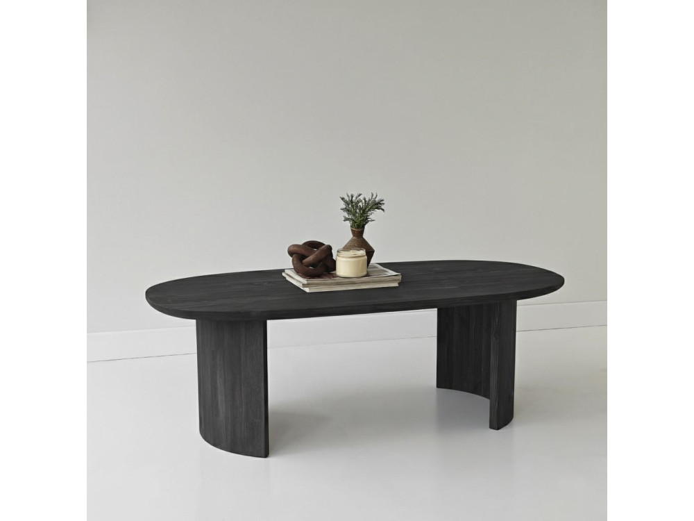 Tavolino in legno "Hudson" - 120 x 60 x 40 cm - Grigio antracite