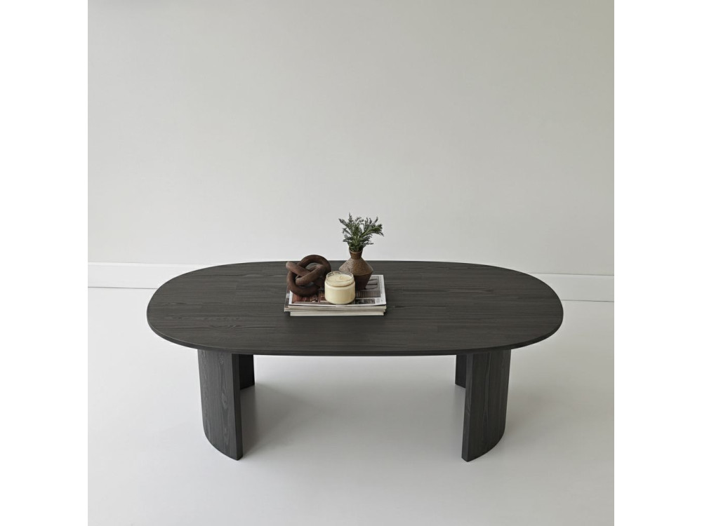 Tavolino in legno "Hudson" - 120 x 60 x 40 cm - Grigio antracite