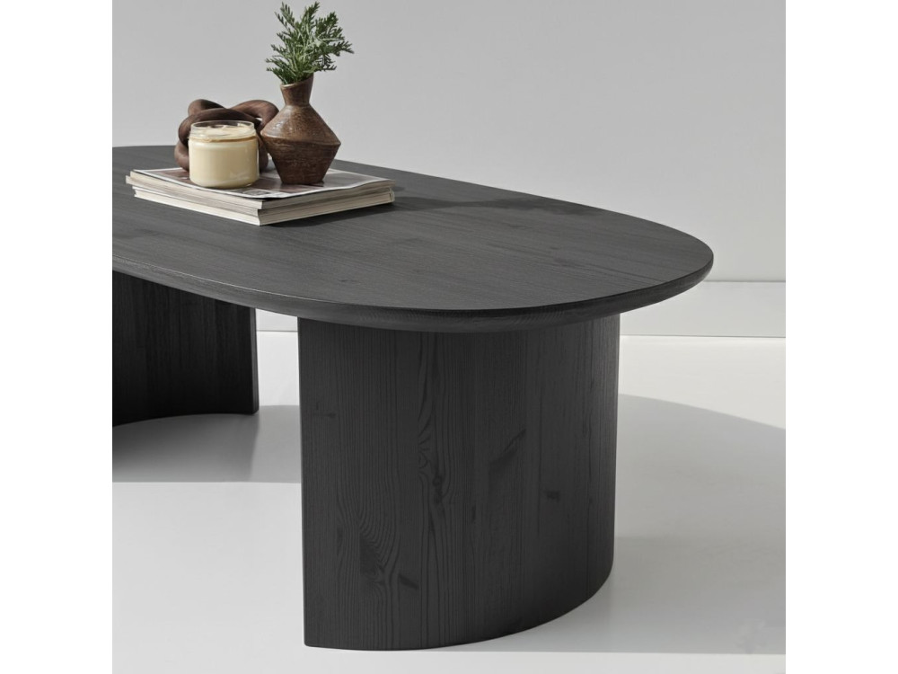 Tavolino in legno "Hudson" - 120 x 60 x 40 cm - Grigio antracite