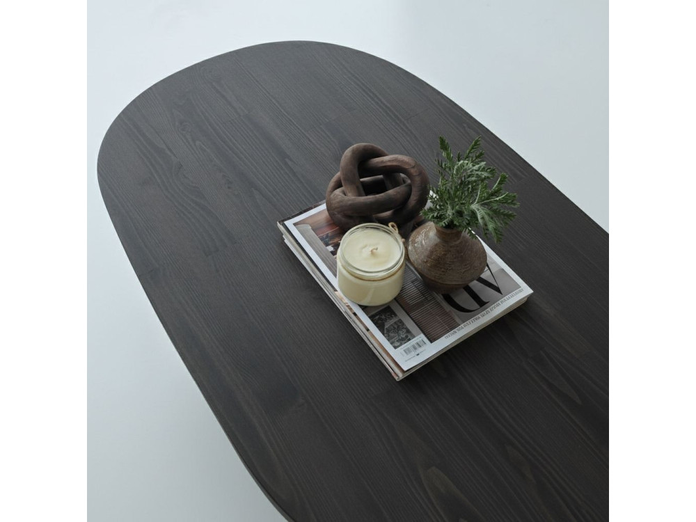 Tavolino in legno "Hudson" - 120 x 60 x 40 cm - Grigio antracite