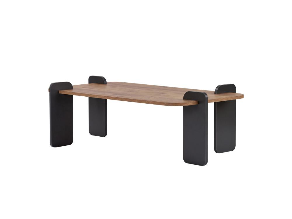 Tavolino in legno "Renard" - 120 x 60 x 35 cm - Marrone chiaro