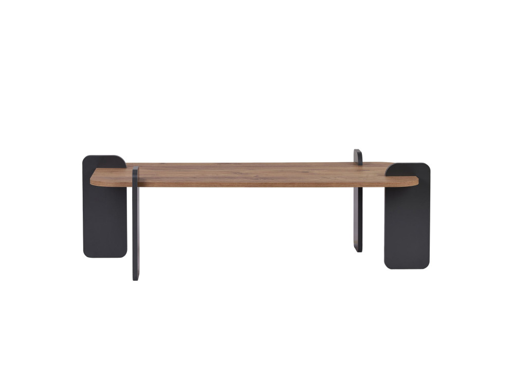 Tavolino in legno "Renard" - 120 x 60 x 35 cm - Marrone chiaro