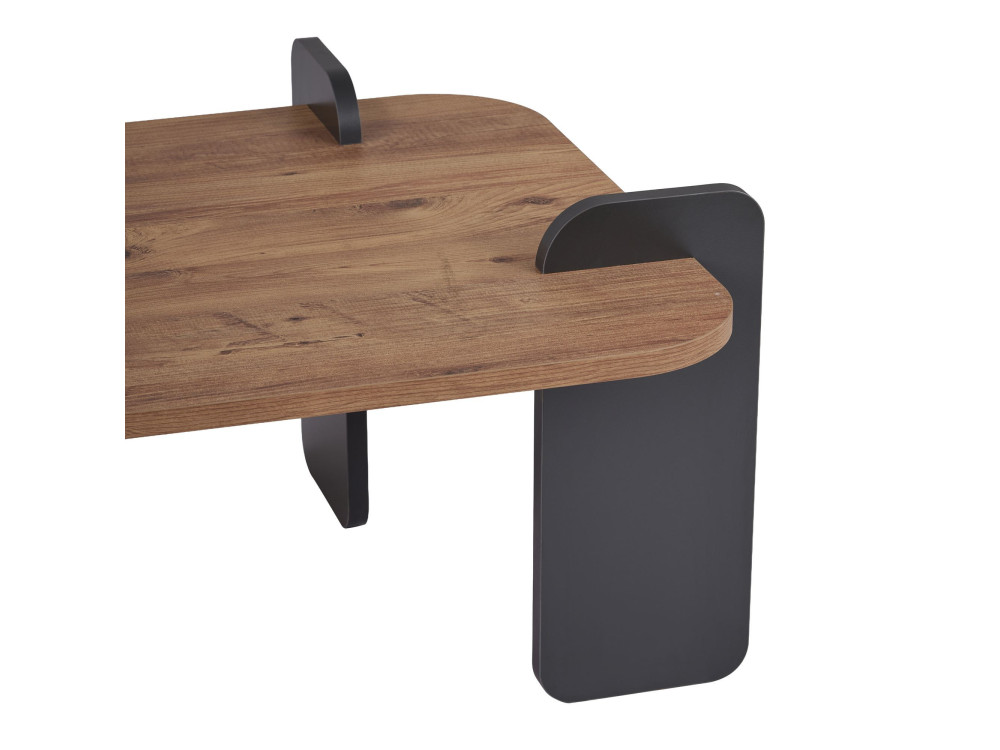 Tavolino in legno "Renard" - 120 x 60 x 35 cm - Marrone chiaro