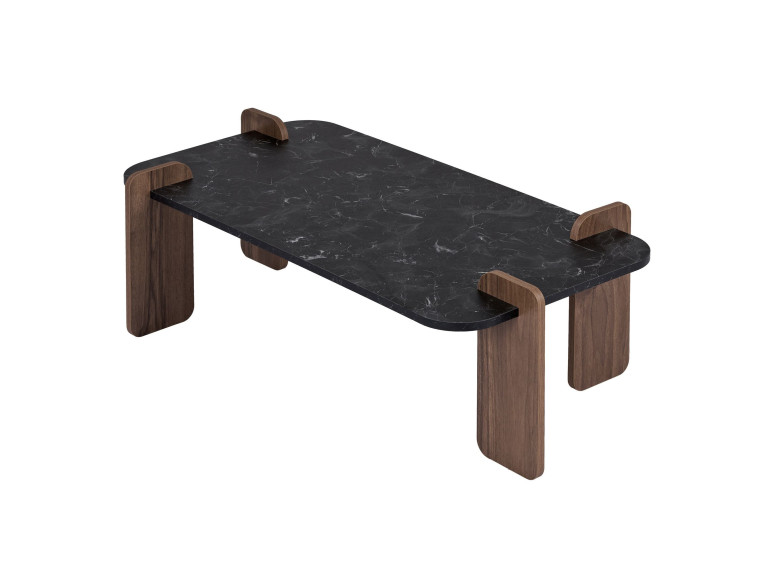 Tavolino in legno "Renard" - 120 x 60 x 35 cm - Nero