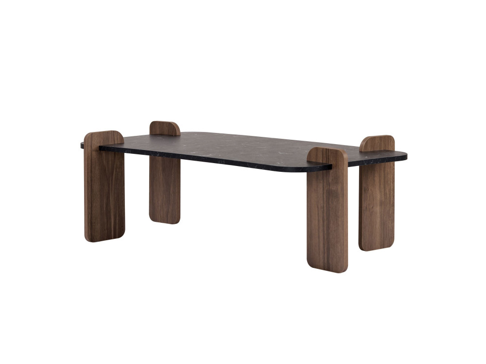 Tavolino in legno "Renard" - 120 x 60 x 35 cm - Nero