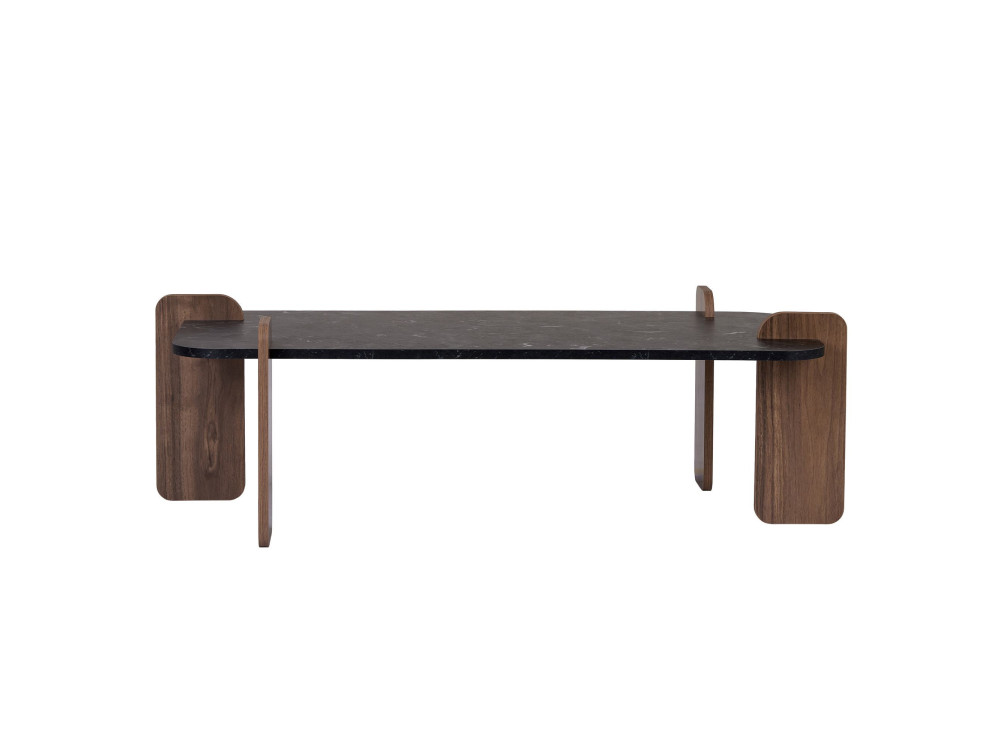 Tavolino in legno "Renard" - 120 x 60 x 35 cm - Nero