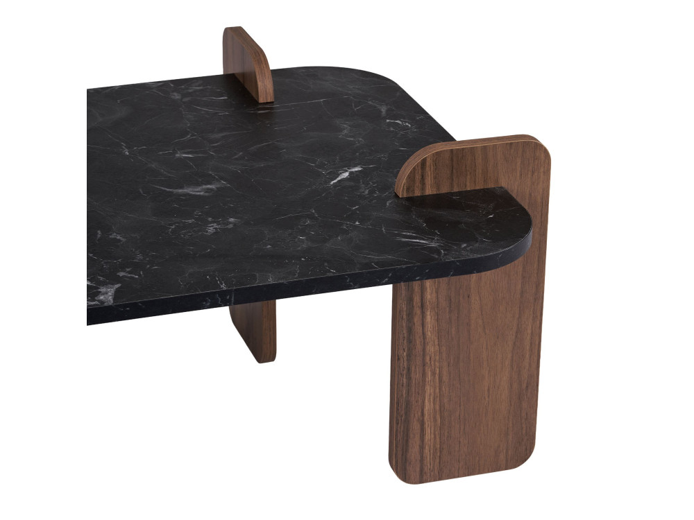 Tavolino in legno "Renard" - 120 x 60 x 35 cm - Nero