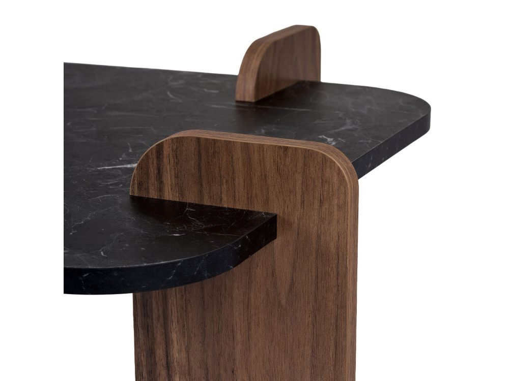Tavolino in legno "Renard" - 120 x 60 x 35 cm - Nero