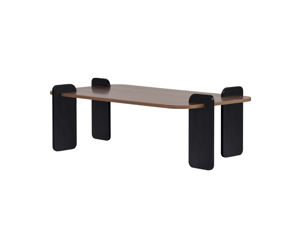 Tavolino in legno "Renard" - 120 x 60 x 35 cm - Marrone