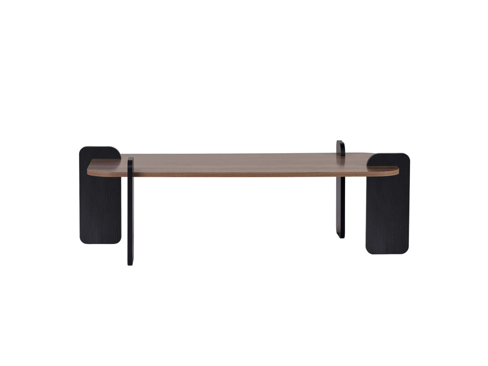 Tavolino in legno "Renard" - 120 x 60 x 35 cm - Marrone