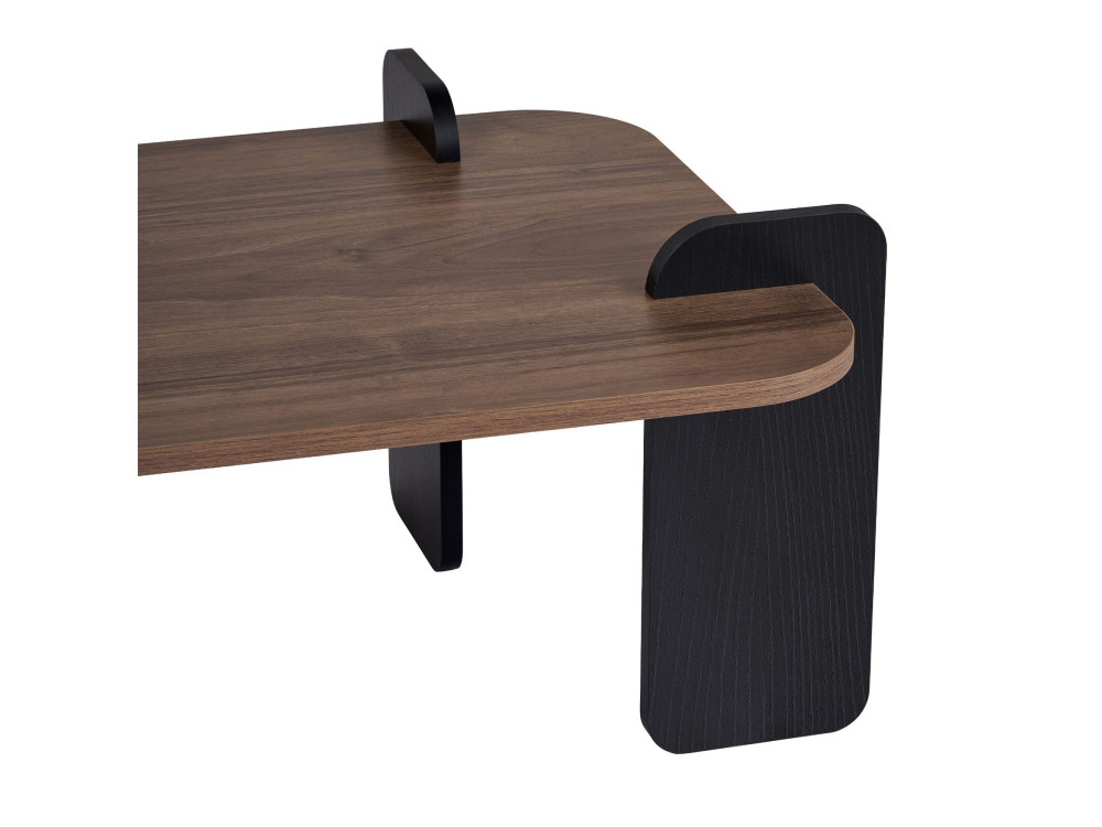Tavolino in legno "Renard" - 120 x 60 x 35 cm - Marrone