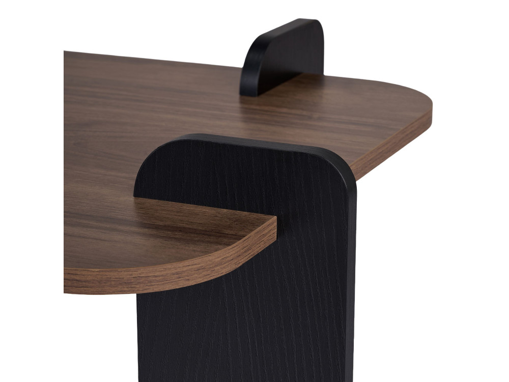 Tavolino in legno "Renard" - 120 x 60 x 35 cm - Marrone