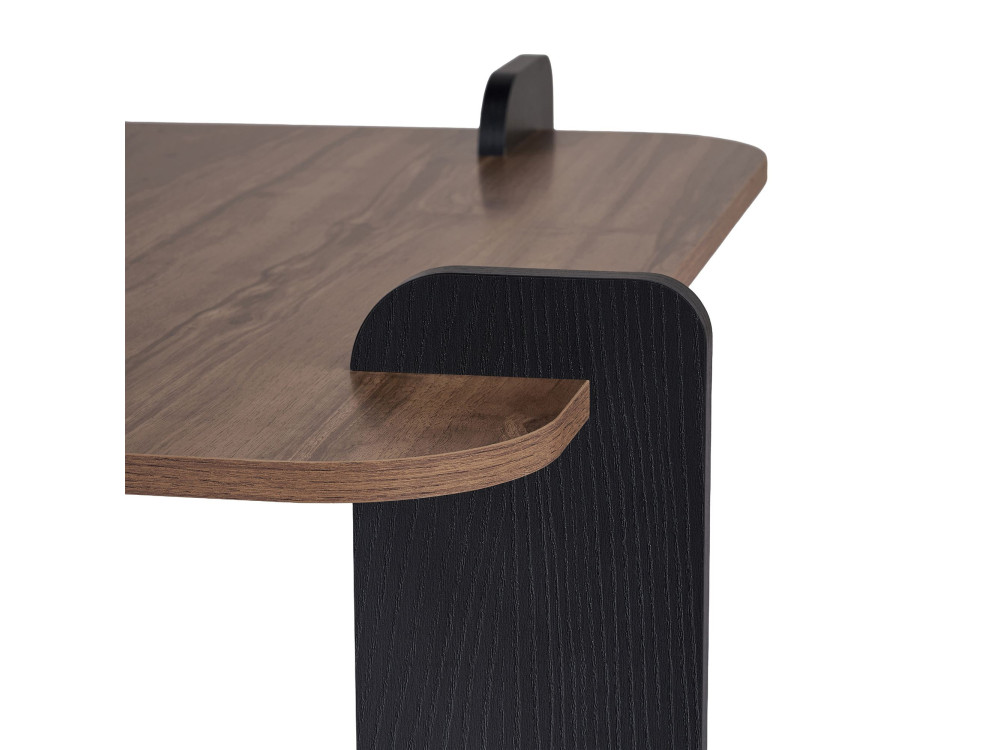 Tavolino in legno "Marais" - 90 x 90 x 35 cm - Marrone
