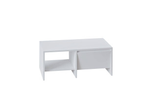 Tavolino in legno "Laris" - 90 x 45 x 35 cm - Bianco