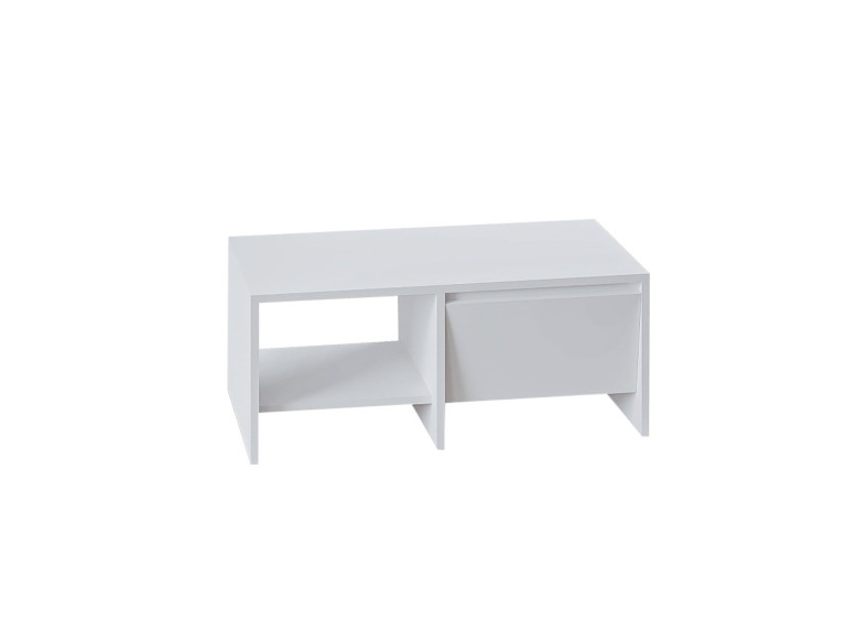 Tavolino in legno "Laris" - 90 x 45 x 35 cm - Bianco