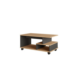 Tavolino in legno "MIN9" - 90 x 51 x 42 cm - Grigio antracite