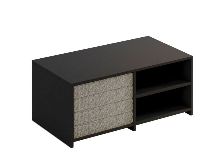 Set di tavolini in legno "Gord" - 90 x 45 x 44,1 cm - Antracite