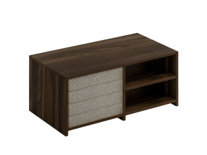 Tavolino in legno "Gord" - 90 x 45 x 44 cm - Marrone