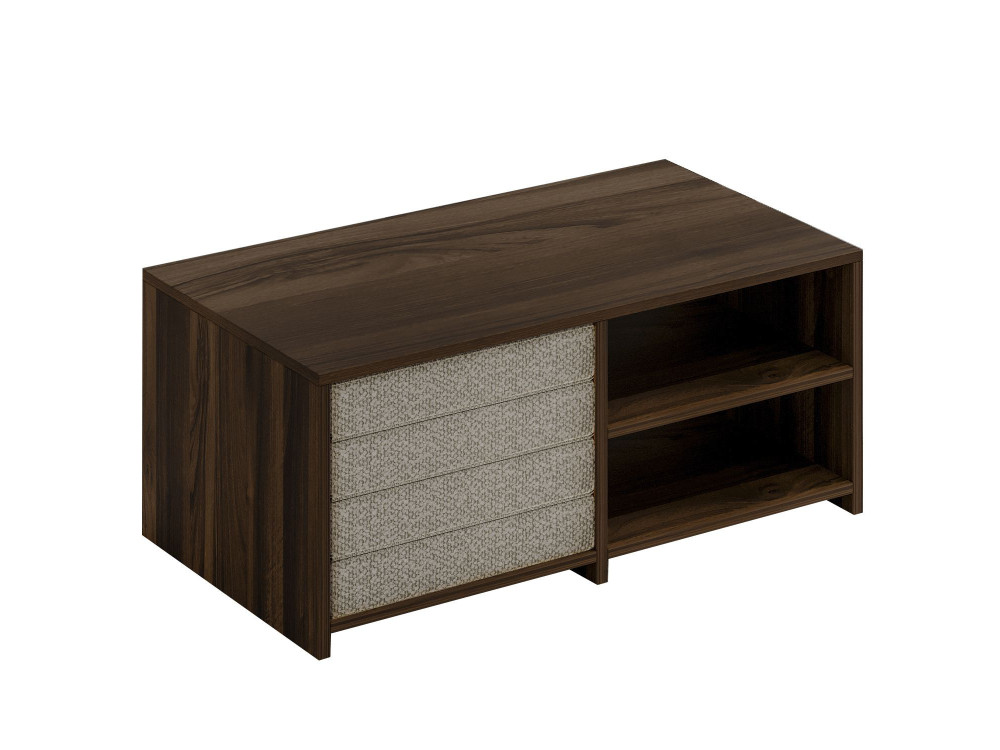 Tavolino in legno "Gord" - 90 x 45 x 44 cm - Marrone
