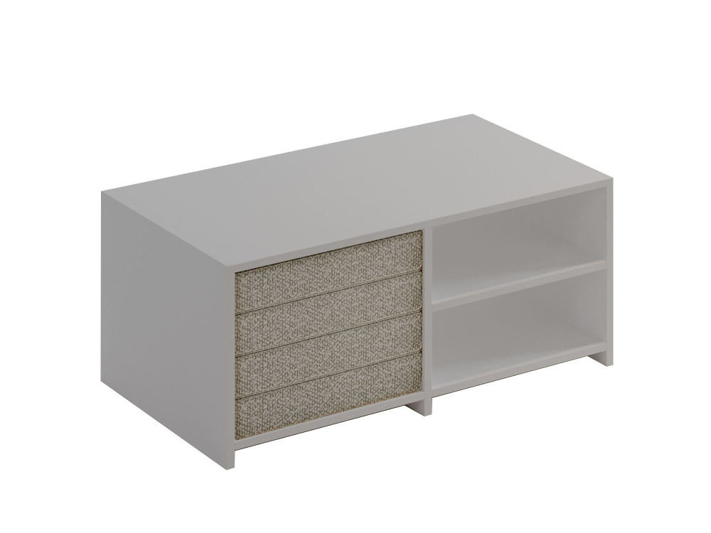Tavolino in legno "Gord" - 90 x 45 x 44 cm - Bianco