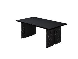 Tavolino in legno "Ravello" - 90 x 50 x 40 cm - Nero