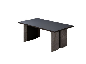 Tavolino in legno "Ravello" - 90 x 50 x 40 cm - Grigio antracite marmorizzato