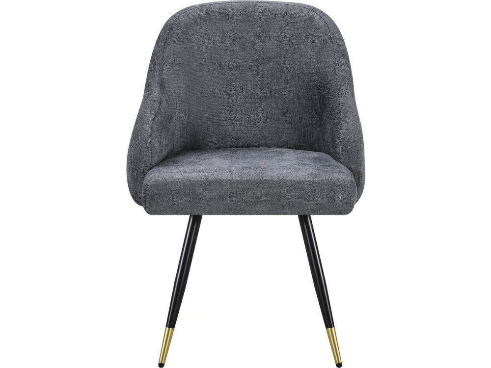 Set di 2 sedie in tessuto "Harmony" - 54 x 57 x 90 cm - Grigio