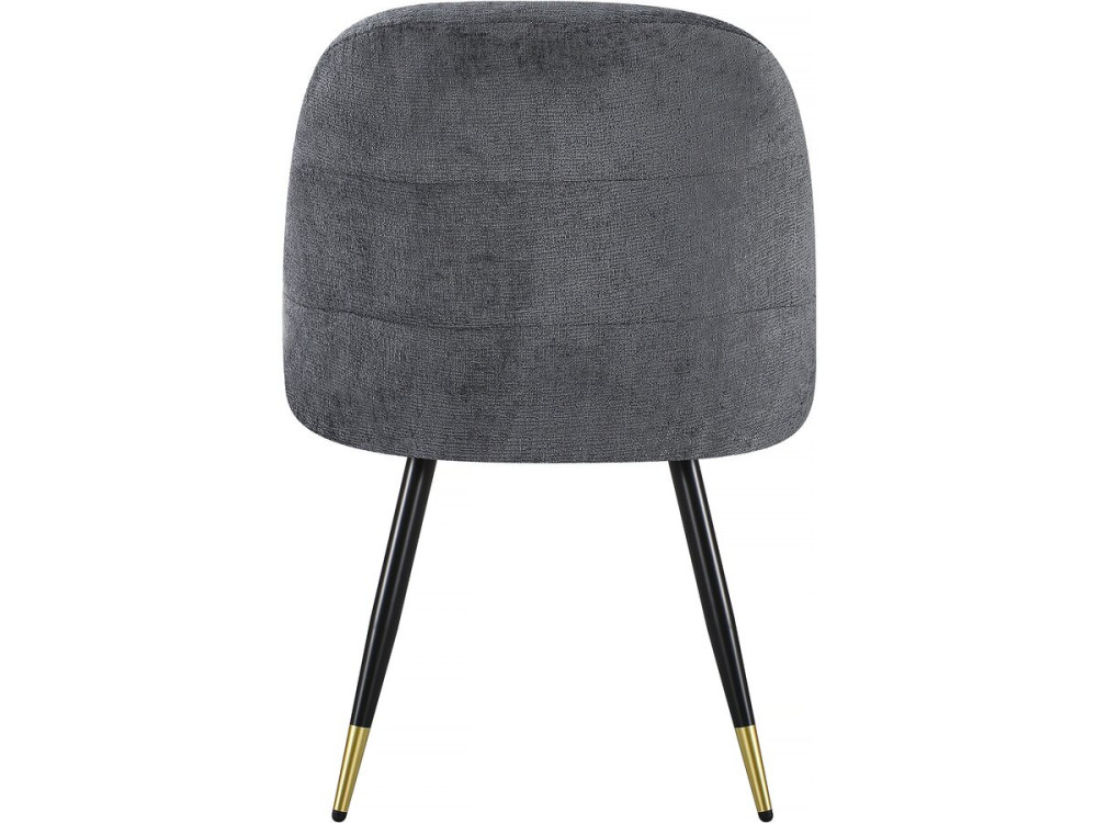 Set di 2 sedie in tessuto "Harmony" - 54 x 57 x 90 cm - Grigio