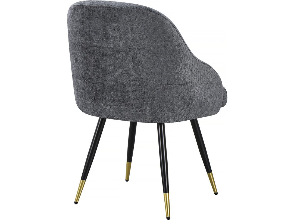 Set di 2 sedie in tessuto "Harmony" - 54 x 57 x 90 cm - Grigio
