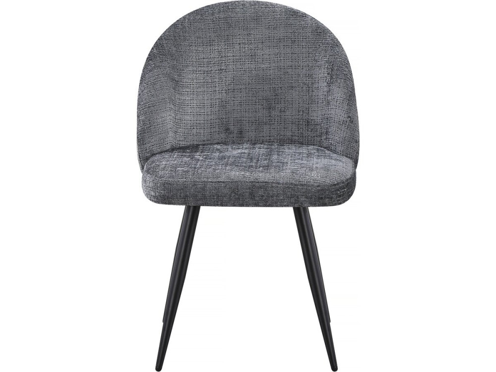 Set di 2 sedie in tessuto "Samuel" - 53 x 51 x 82 cm - Grigio