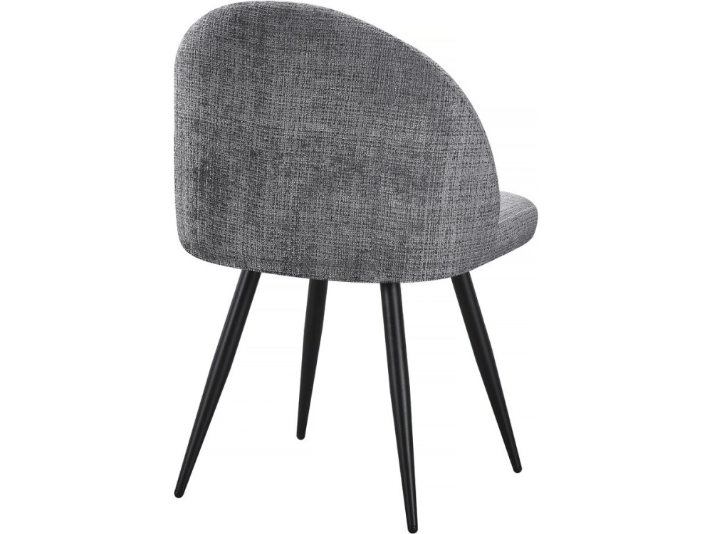 Set di 2 sedie in tessuto "Samuel" - 53 x 51 x 82 cm - Grigio