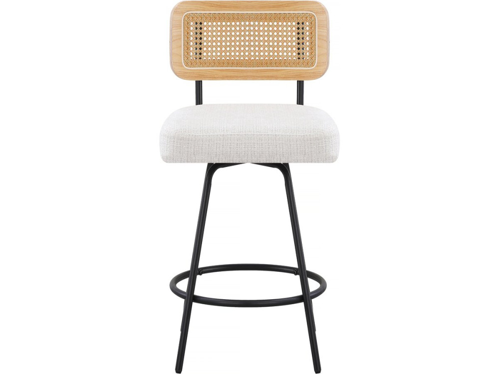 Set di 2 seggioloni in tessuto "Wilfried" - 51 x 44 x 95 cm - Beige