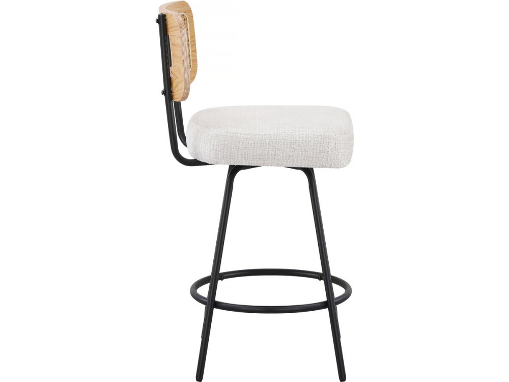 Set di 2 seggioloni in tessuto "Wilfried" - 51 x 44 x 95 cm - Beige