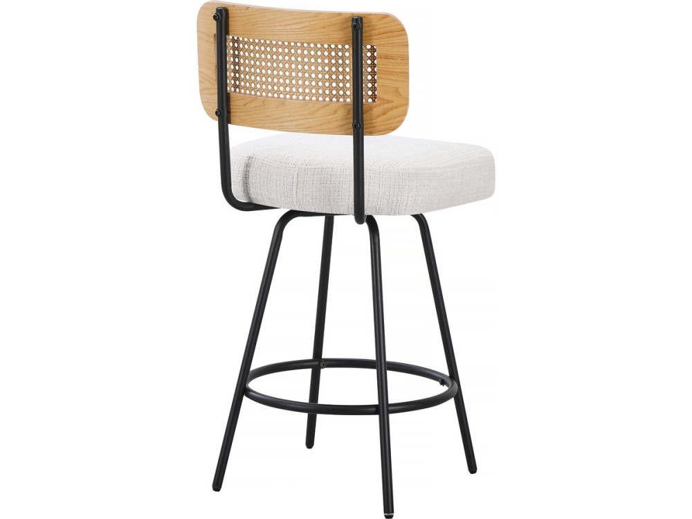 Set di 2 seggioloni in tessuto "Wilfried" - 51 x 44 x 95 cm - Beige