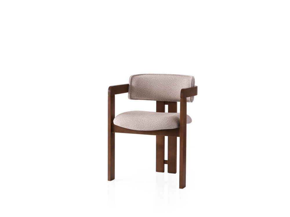 Sedia in legno "Cozy" - 44 x 57 x 76 cm - Crema noce