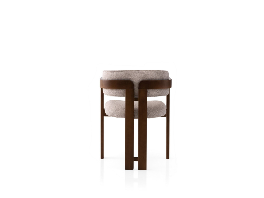 Sedia in legno "Cozy" - 44 x 57 x 76 cm - Crema noce