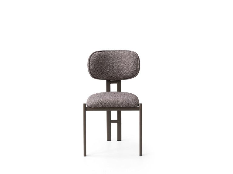 Set di sedie in metallo "Muriz" (2 pezzi) - Cenere