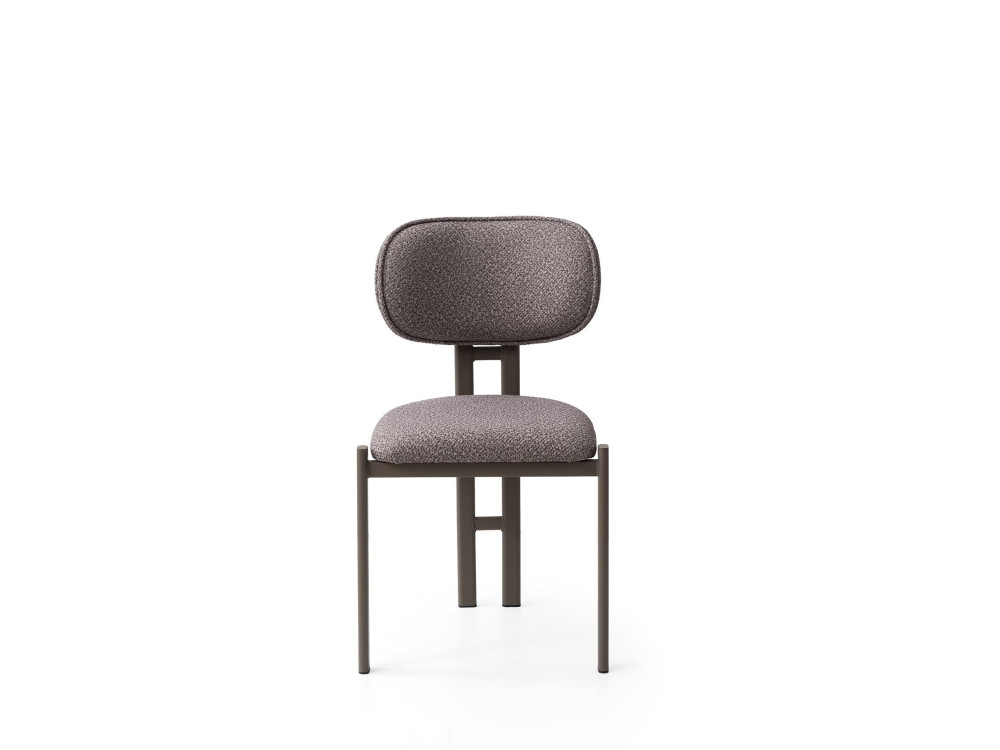 Set di sedie in metallo "Muriz" (2 pezzi) - Cenere