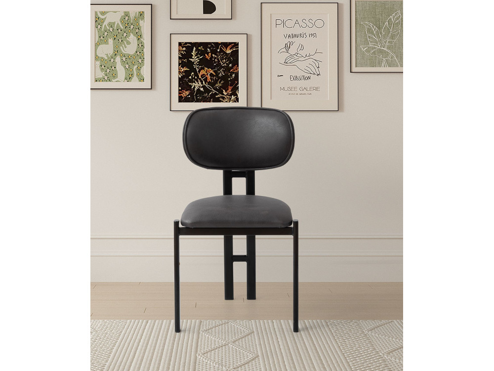 Set di sedie in metallo "Muriz" (2 pezzi) - Antracite