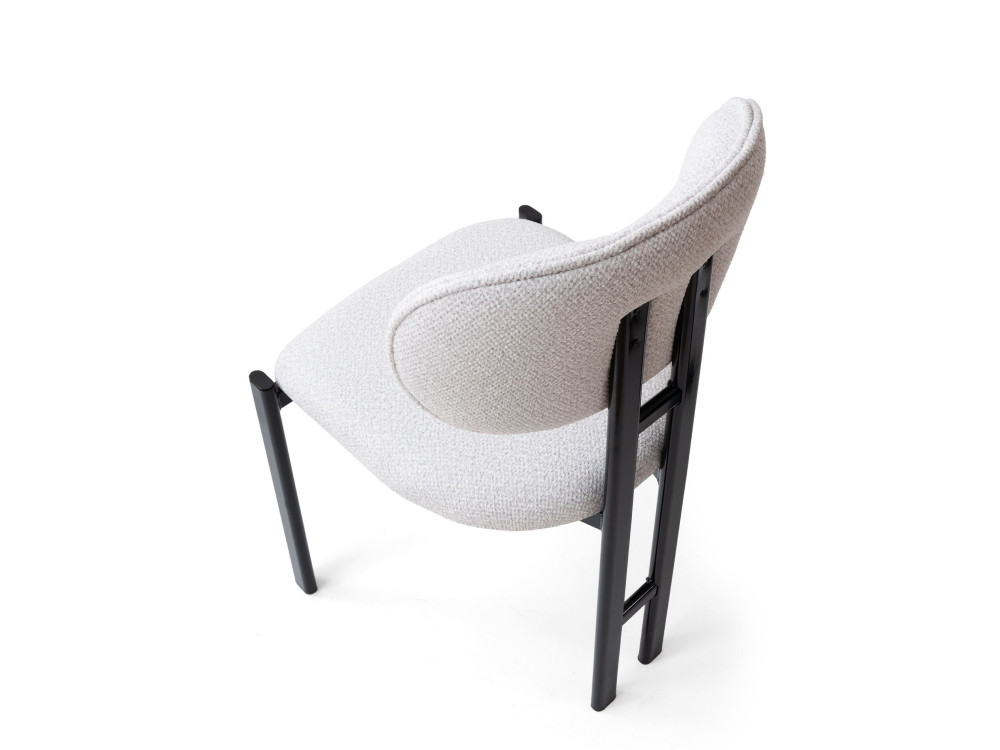 Set di sedie in metallo "Muriz" (2 pezzi) - Bianco sporco
