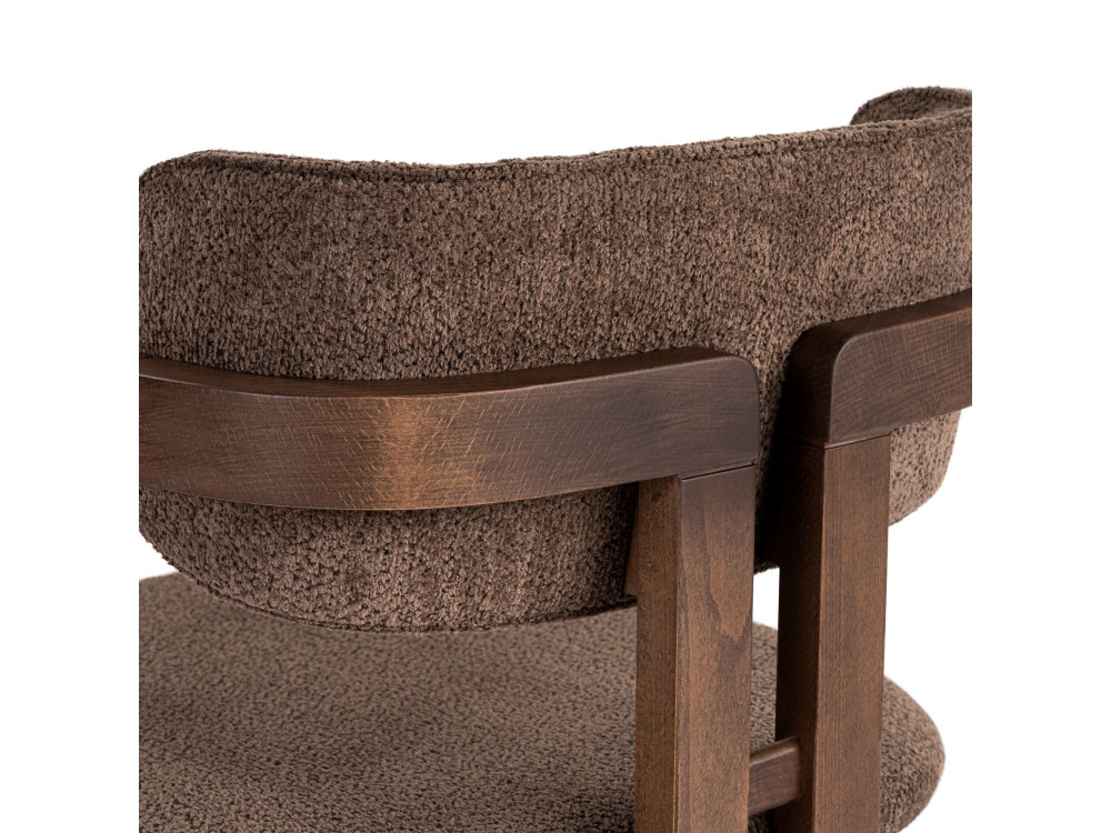 Sedia in legno "Toscana" - 54 x 54 x 76 cm - Marrone / Noce scuro