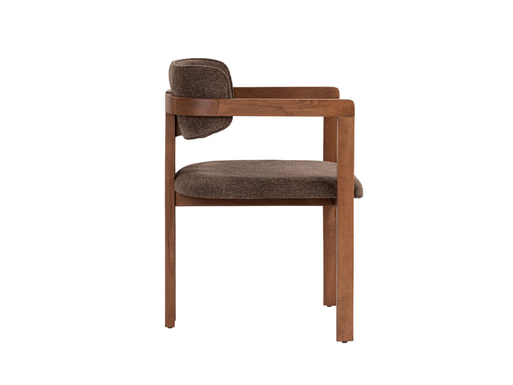 Sedia in legno "Toscana" - 54 x 54 x 76 cm - Marrone / Noce