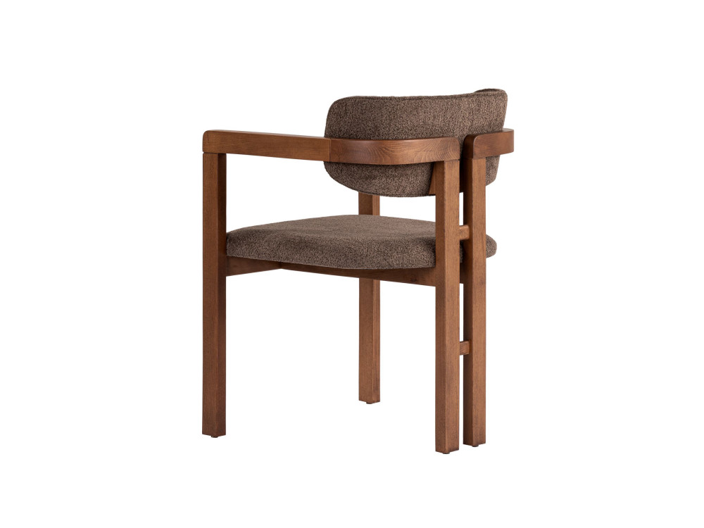Sedia in legno "Toscana" - 54 x 54 x 76 cm - Marrone / Noce
