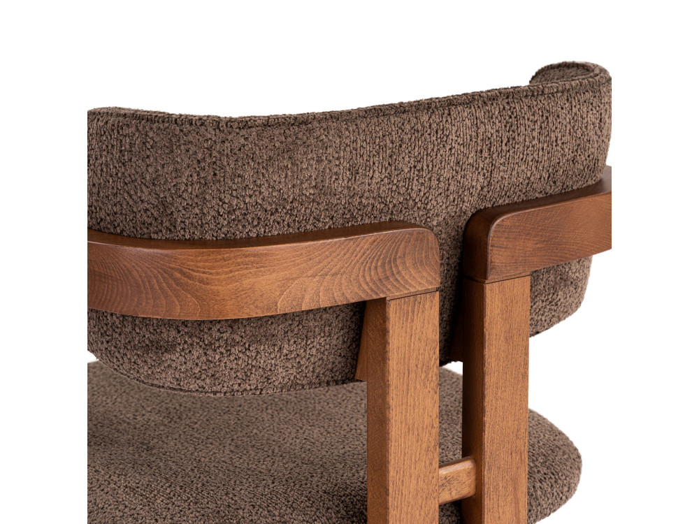 Sedia in legno "Toscana" - 54 x 54 x 76 cm - Marrone / Noce