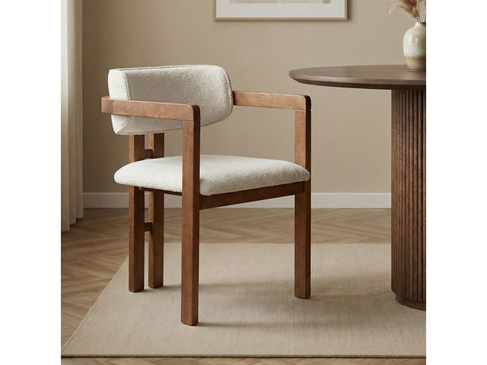 Sedia in legno "Toscana" - 54 x 54 x 76 cm - Bianco