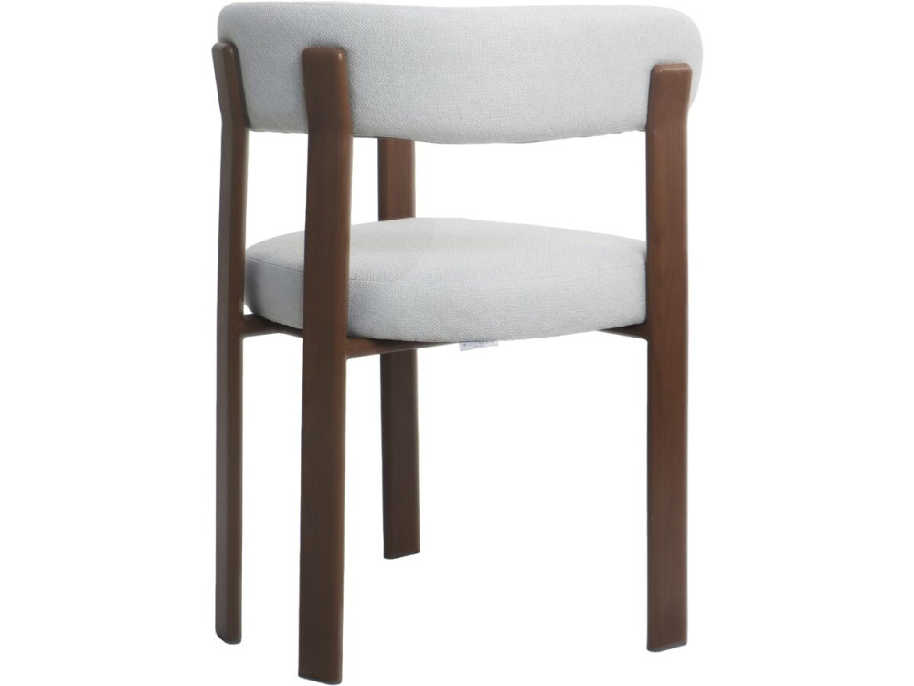 Set di 2 sedie da pranzo "Opale" con braccioli - Grigio chiaro